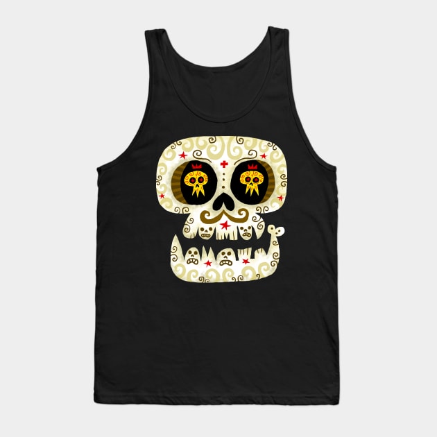 CALAVERA BLANCA! Tank Top by MEXOPOLIS